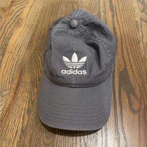 Adidas Dark Gray Cap with White Logo